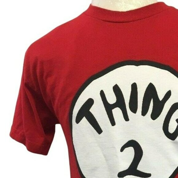 Universal Studios Thing 2 Dr Seuss Mens T-Shirt Size M Red S/S Tee tshirt t shir - Picture 4 of 7